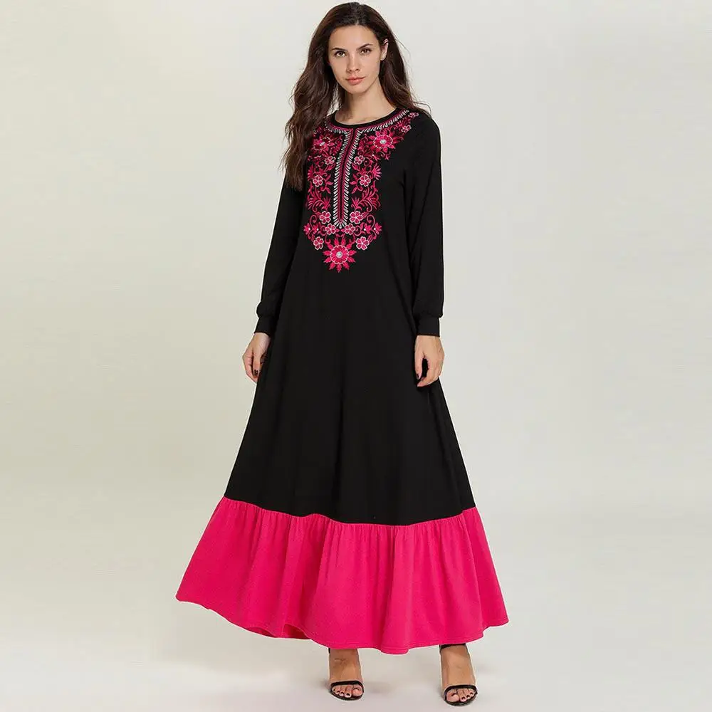 Женское мусульманское платье Дубай абайя кафтан кимоно длинное Юба эльбиз