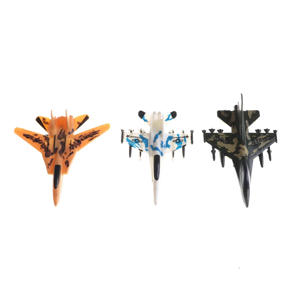 

1Pcs Mini Aircraft Models Toys Military Plane Pull Back Toy Children Education Toy Force Fighter Airplane Toy Random