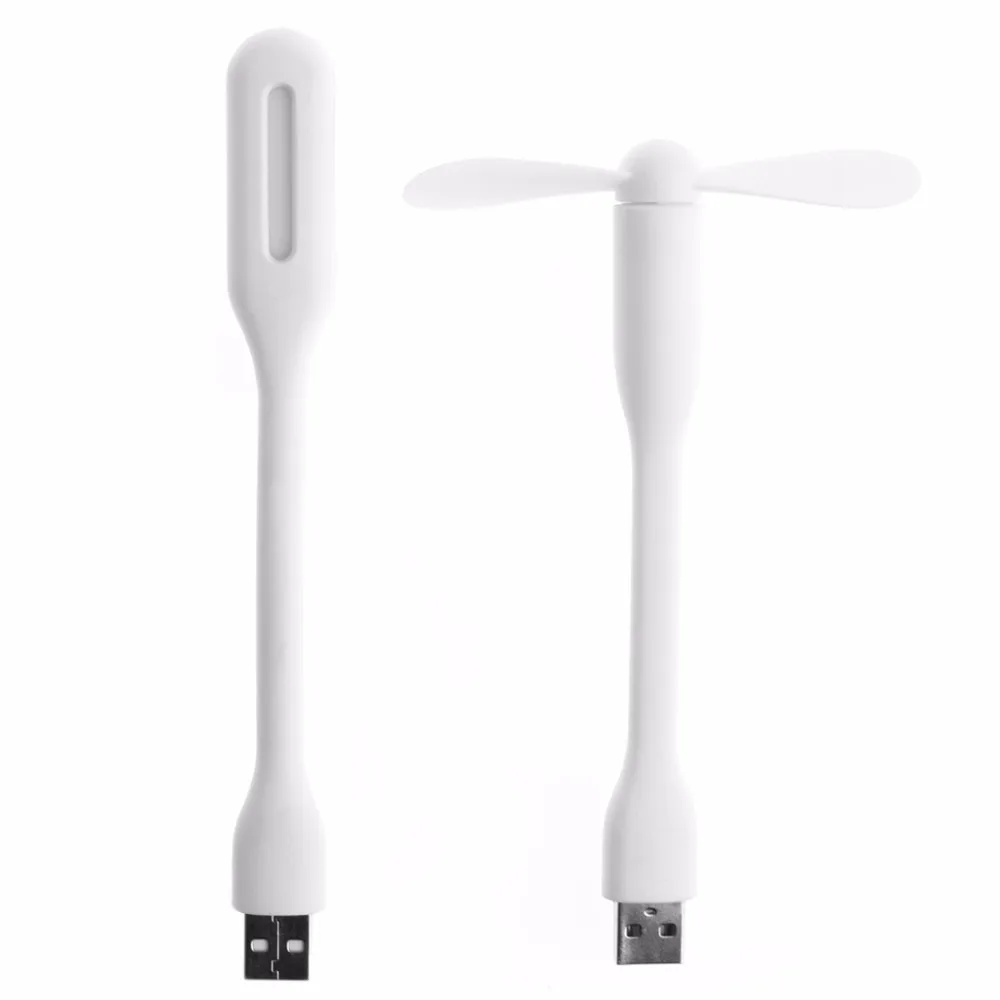 Креативная Гибкая usb-лампа портативный мини-вентилятор и светодиодный светильник для Xiaomi power Bank& notebook& Computer Summer Gadget2 10166