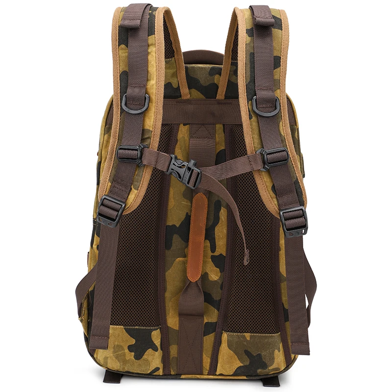 outdoor camouflage travel hiking rucksack waterpoof canvas mens tactical camo camouflage military camera backpack for travel free global shipping
