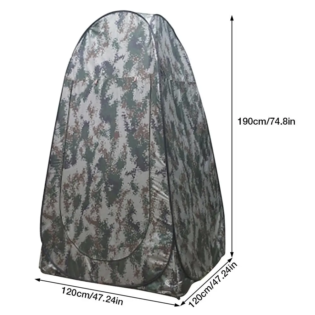 Newest Toilet Tent Portable Privacy Shower Camping Pop Up Camouflage UV Function Outdoor Quick Opening Dressing | Спорт и
