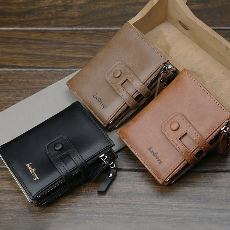 

Кошелек мужской из искусственной кожи, Модный маленький бумажник для мелочи, кредитница, портмоне для друзей