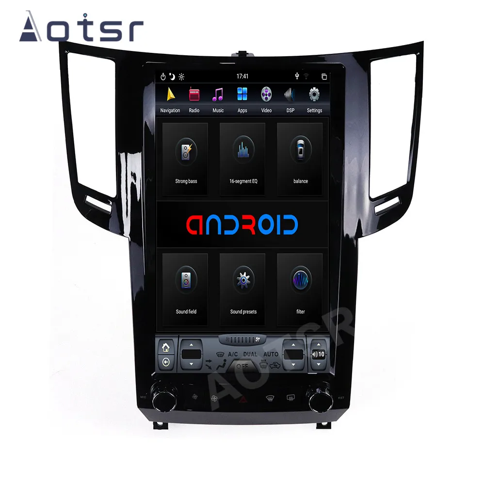 

AOTSR Tesla Car Auto Radio Android 9 For Infiniti FX25 FX35 FX37 2008 - 2013 Qx70 2013 - 2016 GPS Multimedia Player DSP Unit