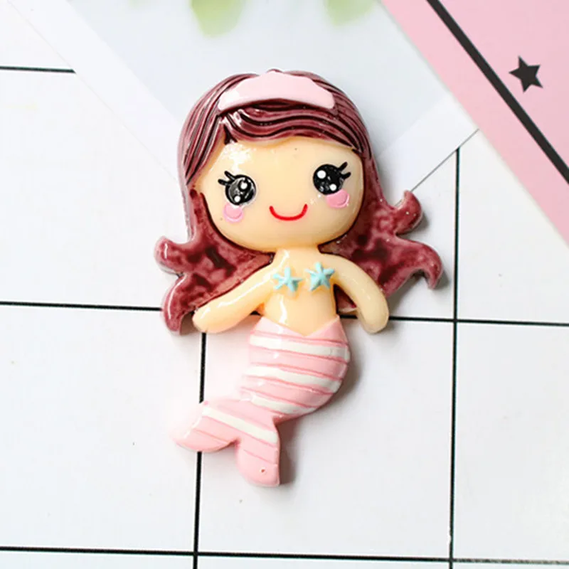 Чехол для телефона с мультяшным дизайном русалки DIY декоративные материалы