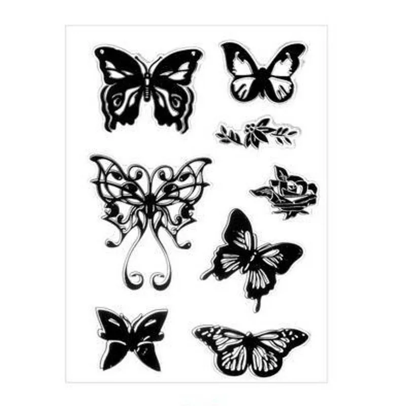 

Vintage Transparent Rubber Seal Stamp DIY Clear Silicone Stamp For Bullet Journal Scrapbooking Student Creative Daily Supplies