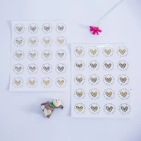 100pclot gift sealing stickers gilding love hearts diary scrapbooking stickers festival birthday party gift decorations labels