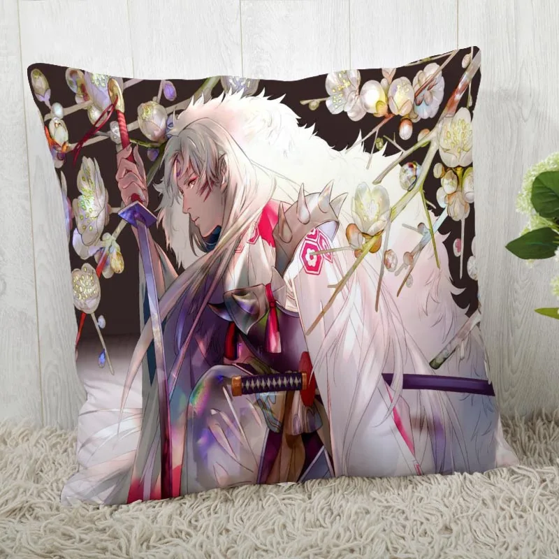 Наволочки на заказ InuYasha квадратная наволочка Рождественская Наволочка на молнии наволочка 40*40 см, 45*45 см(с одной стороны - Цвет: Pillowcase 7