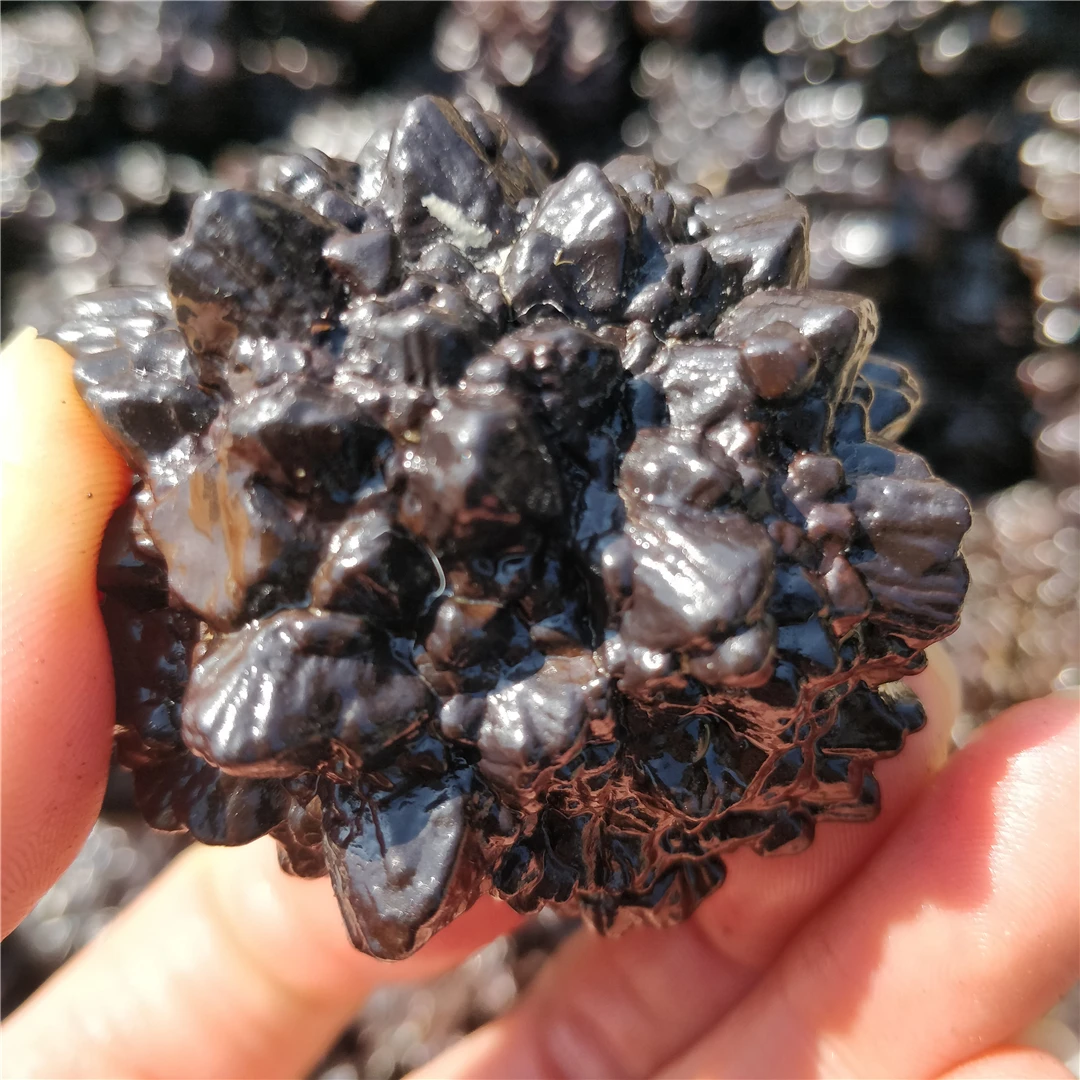 שחור יהלומי קריסטל נבואת רוק Carbonado עפרות דגימות Seer אבנים קוורץ טבעי Limonite מינרלים אוסף עיצוב פצצת