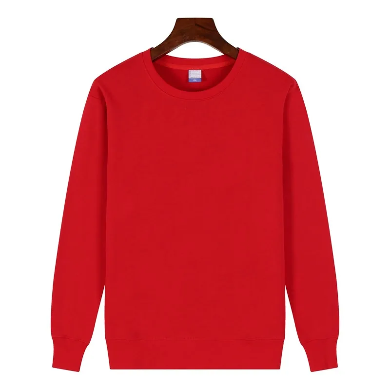 

2020 new vintage motion autumn and winter Europe and America cotton pure color sweater crew neck Pullover urban casual sweater
