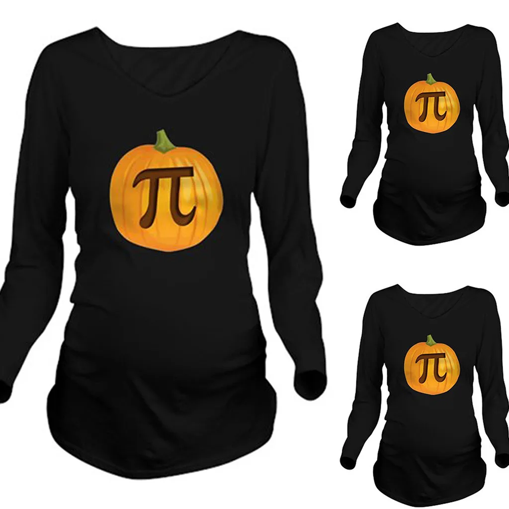 Платья для беременных вечернее женское платье зима 2019 с длинным рукавом принтом