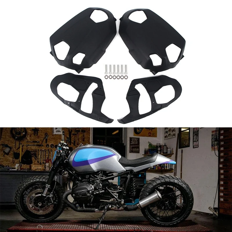 

Motorcycle Cylinder Cover Engine Guard Protector for-BMW R NINET 2014-2020 R1200GS 2010-2012