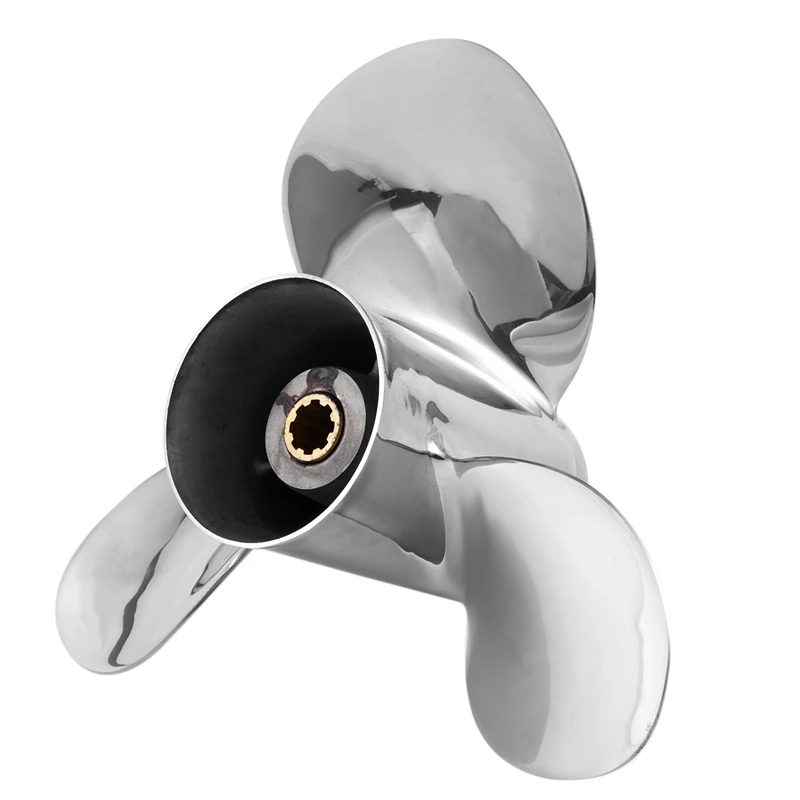 Boat Motor Stainless Steel Propeller 9 1/4X11-J for Yamaha 9.9Hp 15Hp Outboard Engine 1/4 X 11 -J 63V-45943-10-00 63V-45943-00 | Автомобили