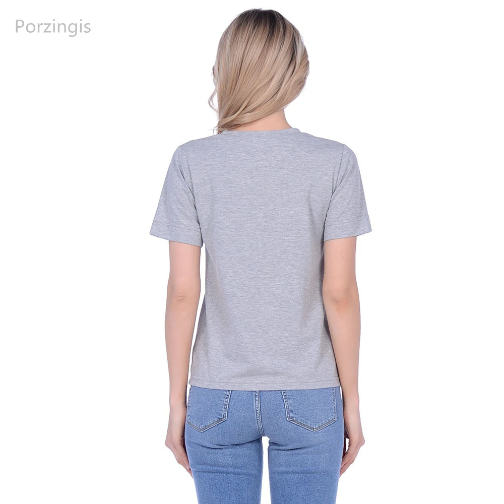 Porzingis женская футболка с русскими надписями модная любовь сериал летние