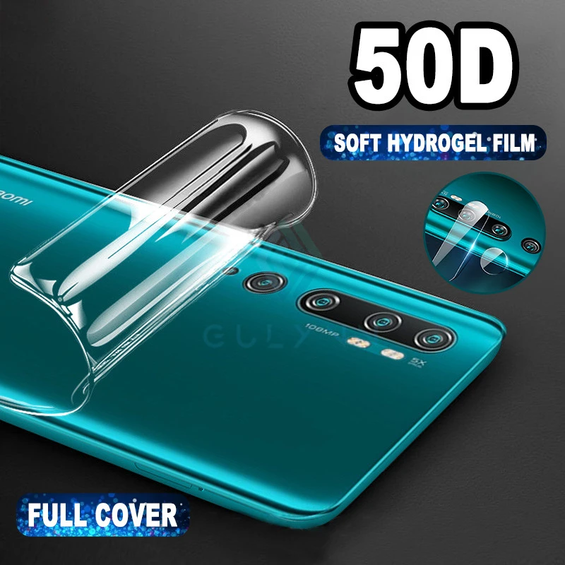 Гидрогелевая пленка 2-в-1 для Xiaomi Mi 9 T A2 A3 Lite Премиум Защитная камеры стекло Redmi Note 7 8
