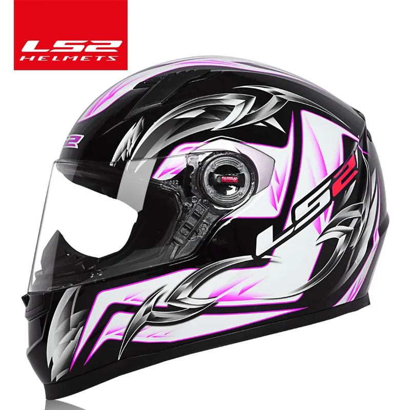 pink river LS2 Волк Полный уход за кожей лица мото rcycle шлем ls2 ff358 Высокое качество шлем capacete шлем мото ECE утвержден без насоса - Цвет: pink river