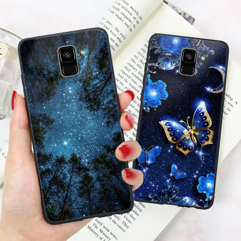 Мягкий для samsung J6 плюс чехол Глянцевая блестящая для samsung Galaxy J4 Plus J3 J5 J7 чехол Coque