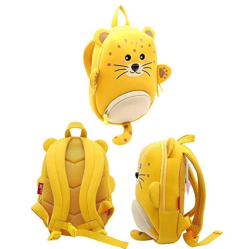 NOHOO mochila, Детская сумка с 3D рисунком животных, Детский рюкзак для детей 1-3 лет, водонепроницаемый рюкзак для путешествий, милые школьные сумки