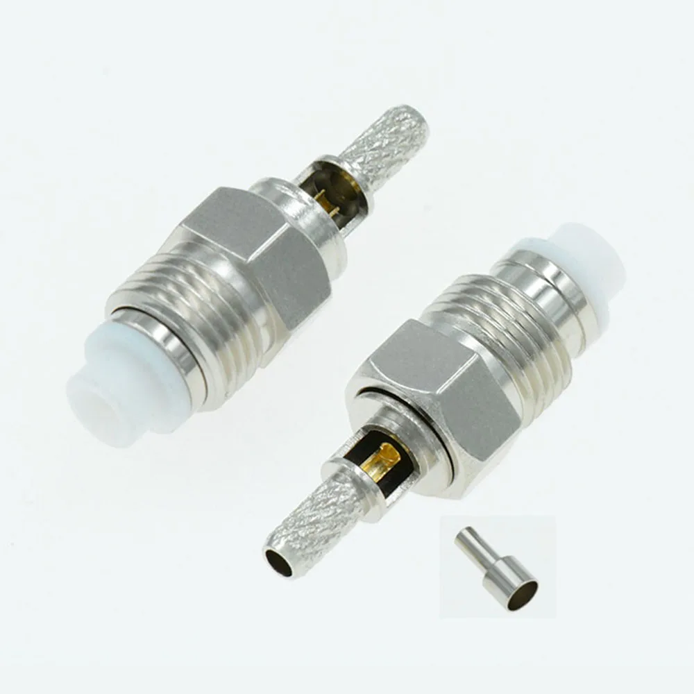 10pcs Short FME Female Jack Crimp RF Connector For RG174 LMR100 RG316 Cable |