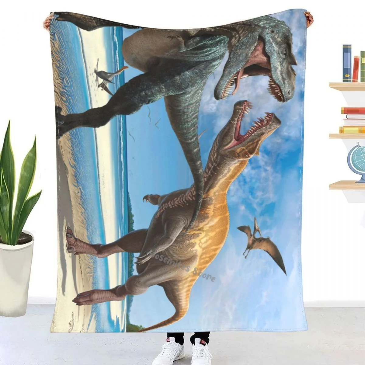 3d Dinosaur Throw Blanket Sherpa Blanket Bedding soft Blanket