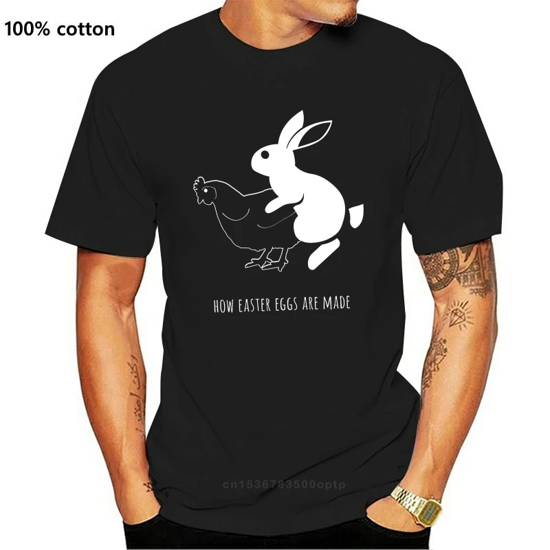 Новинка забавная Мужская футболка Необычная с надписью s How Easter Egg are Made забавным