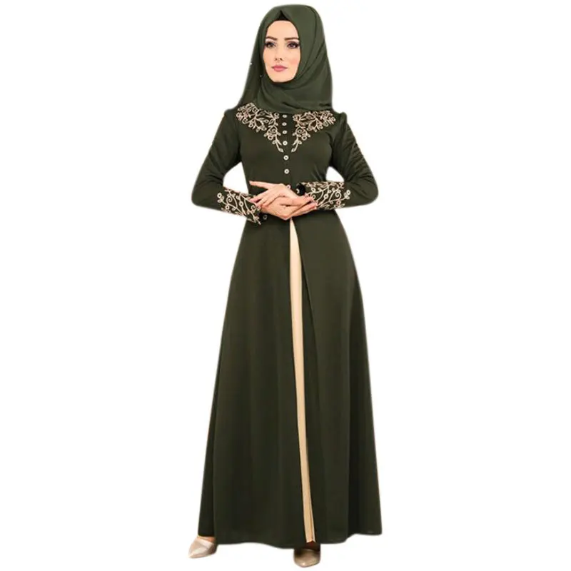 Рамадан, абайя, Дубай, Женский кафтан, марокканский кафтан, лоскутный стиль, бигкачели, хиджаб, длинный халат, мусульманские платья, модная о...