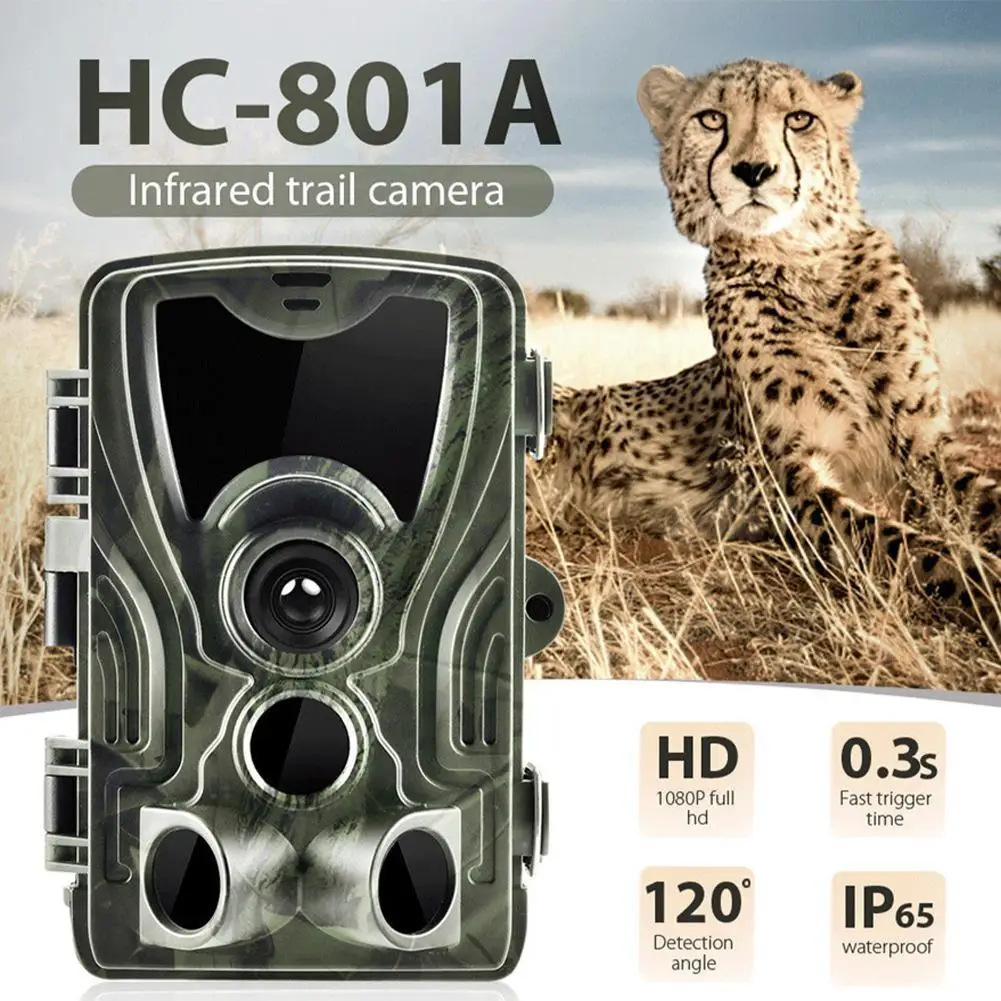 

Outdoor Hunting Camera Infrared Heat Sensing Night Vision 16MP 1080P IP65 Trap0.3s Trigger Wild Animal Trail Camera