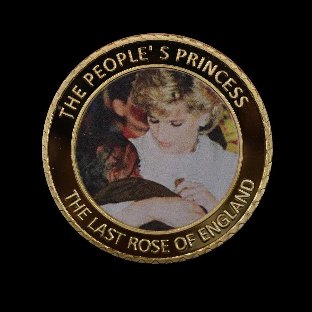 5 шт./компл. звезда мира позолоченная Принцесса Диана вызов монета креативный