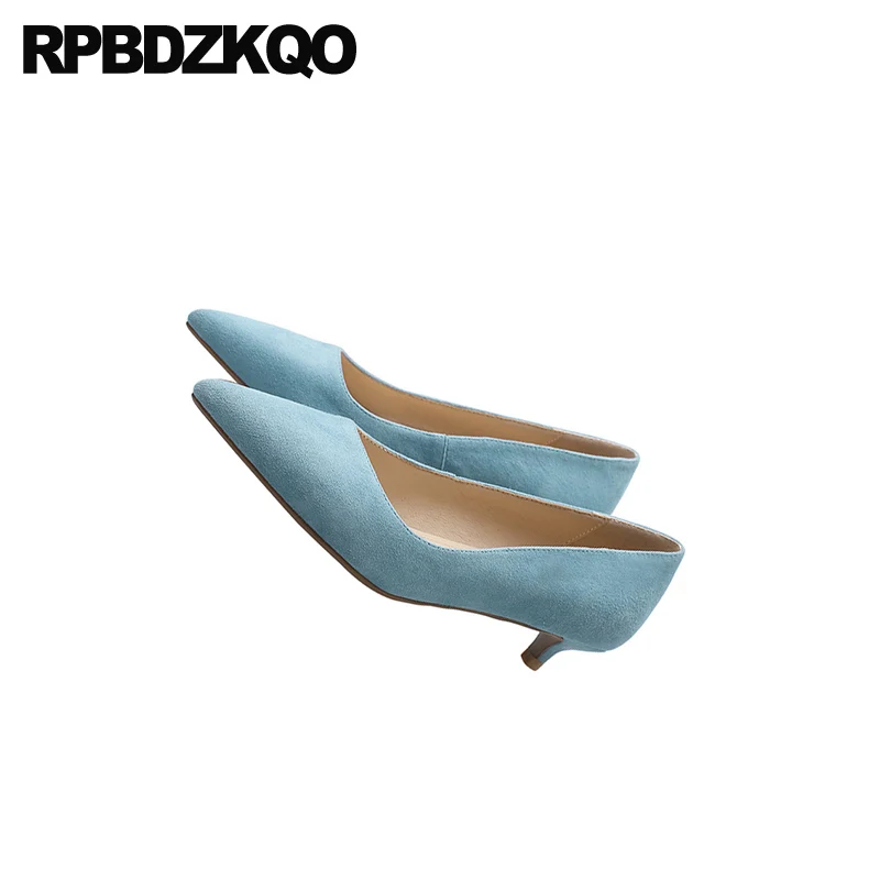 Женские модельные туфли на шпильке роскошные дизайнерские из натуральной замши