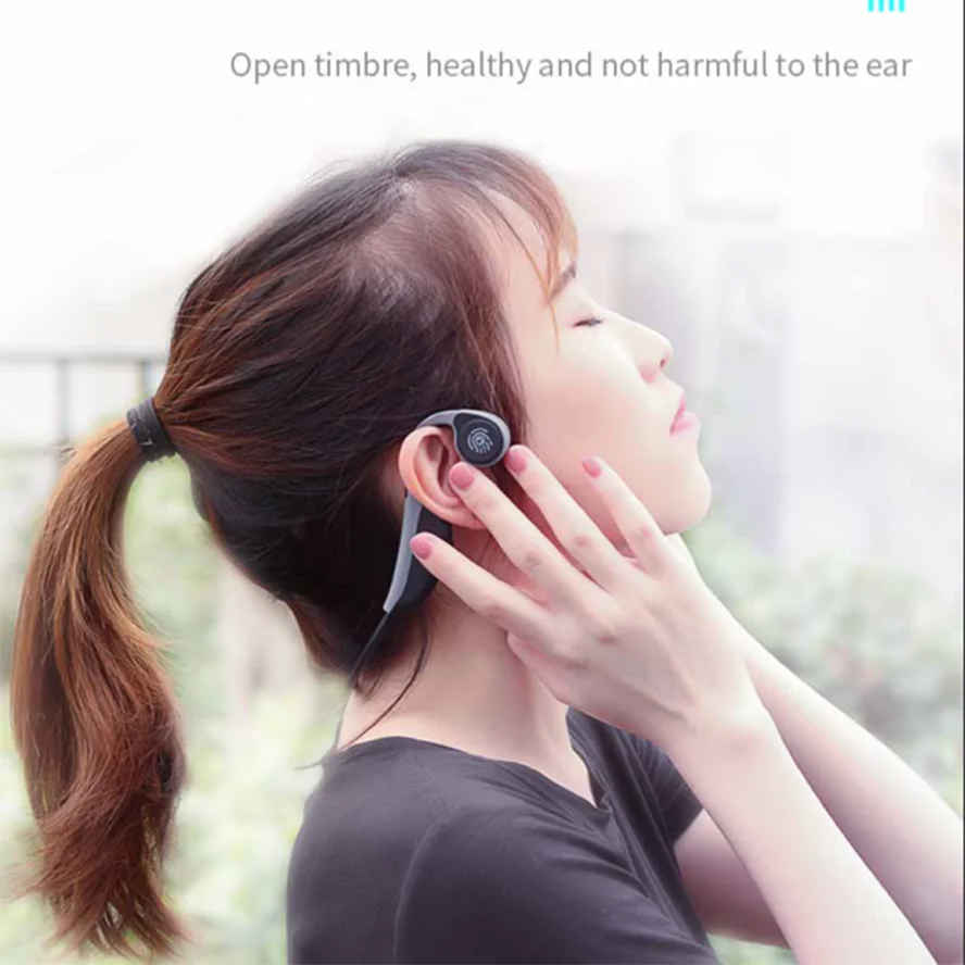 Спортивные наушники Bluetooth 5 0 с костной проводимостью умное управление голосом