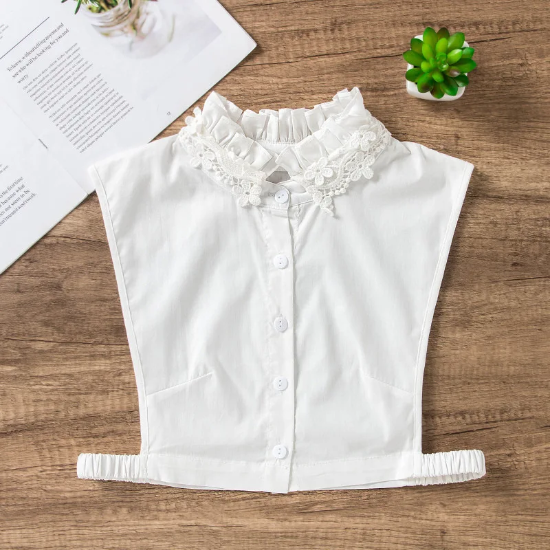 Linbaiway женский стенд Ложные воротнички Блузка Половина рубашка Топ съемный