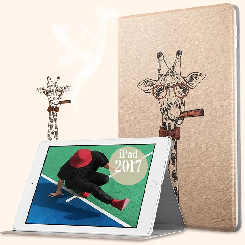 Чехол ESR для iPad 9 7 2017 милый мультяшный чехол устойчивый к царапинам Жесткий нового