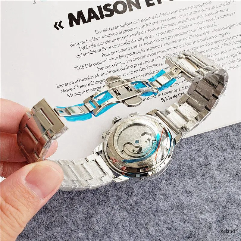 

Automatic Mens Watch Flying Tourbillon Skeleton Mechanical Self Winding Watches Men Calendar Relogio Masculino Dropship