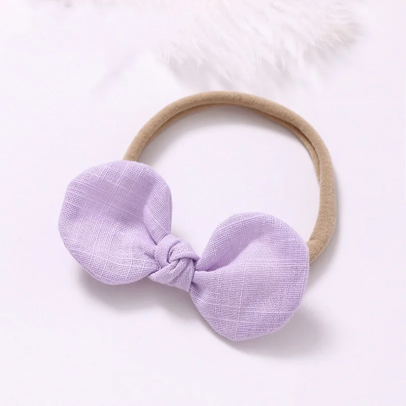 

8PCS Newborn Headbands For Baby Girl Cotton Fabric Kids Bows Ties Soft Children Headband Bow Toddler Hair Accessories Headwear