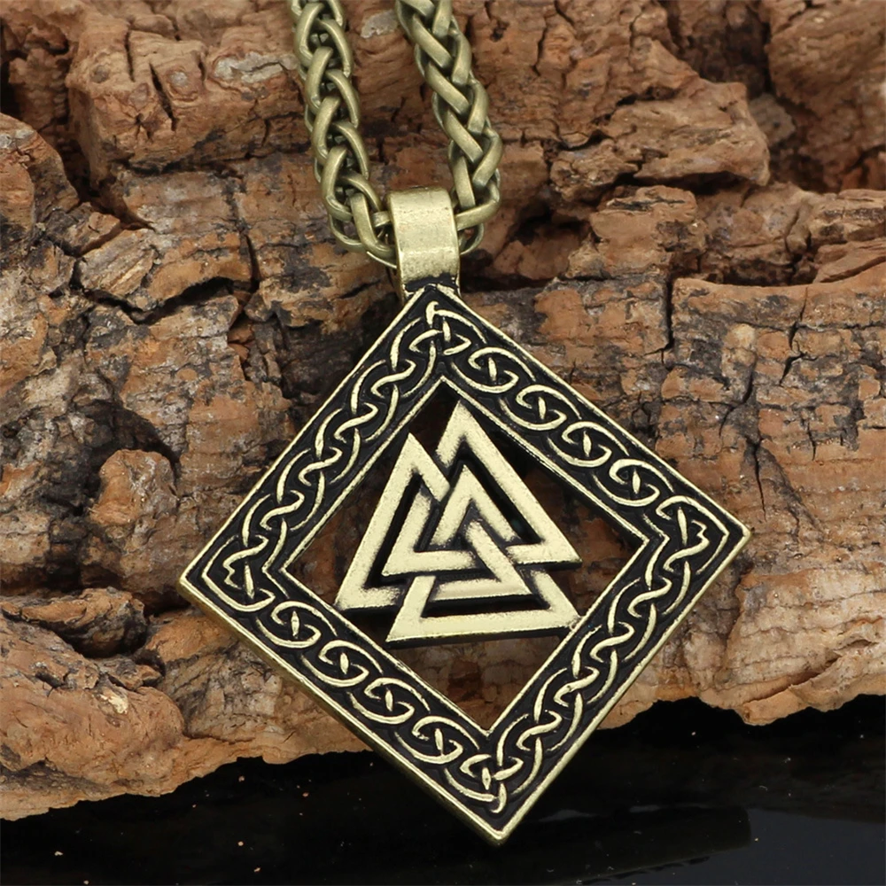 Ретро-символ викинга Троицы скандинавские ожерелья-руны для мужчин кулон