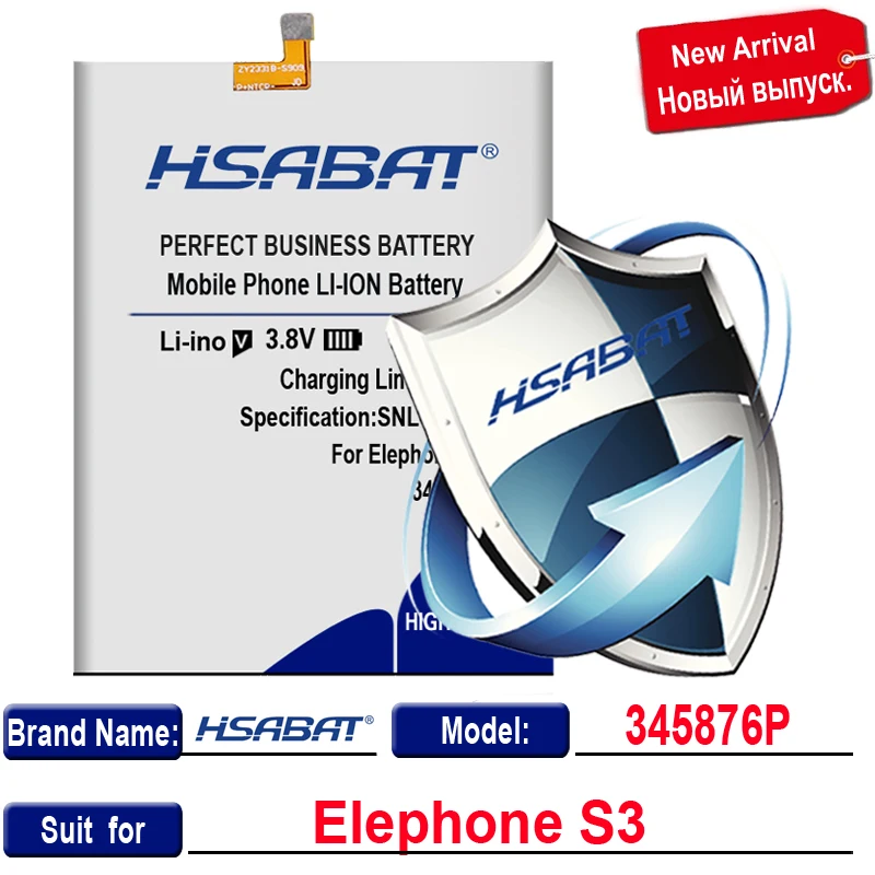 HSABAT 0 цикл 3600 мАч 345876P аккумулятор для Elephone S3 высококачественные