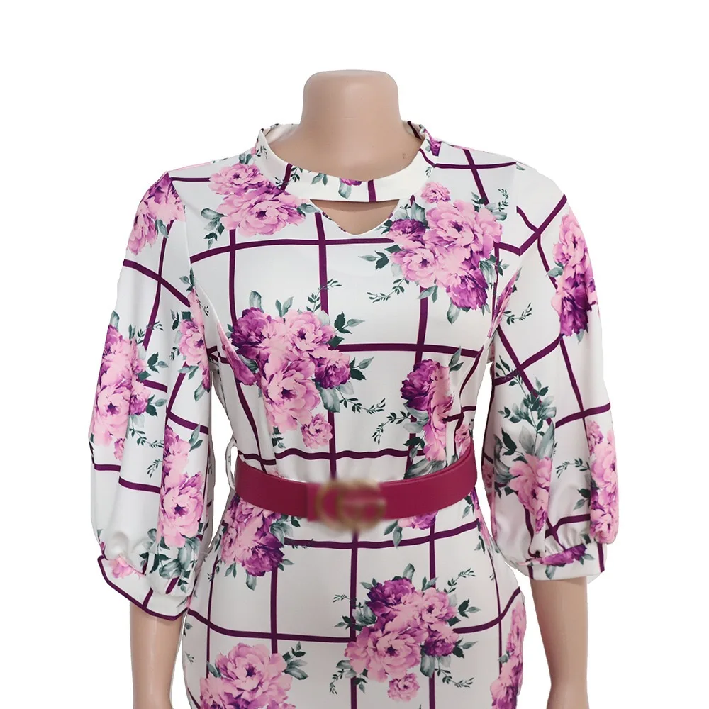 4 размера(M L XL XXL) Африканское платье Дашики большой эластичный осенний дизайн средний рукав хорошее вышитое платье Базина для леди
