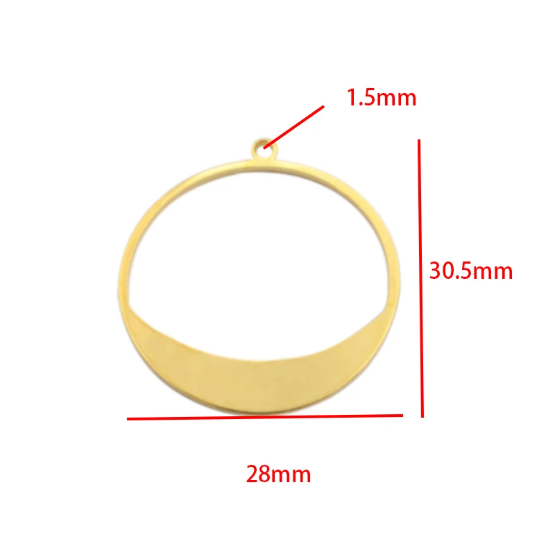 10 шт. круглые латунные подвески для сережек | Украшения и аксессуары