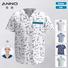 Униформа ANNO больничного персонала для медсестры, одежда, топы для мужчин и женщин, Стоматологические принадлежности, униформа для медсестры, рубашка