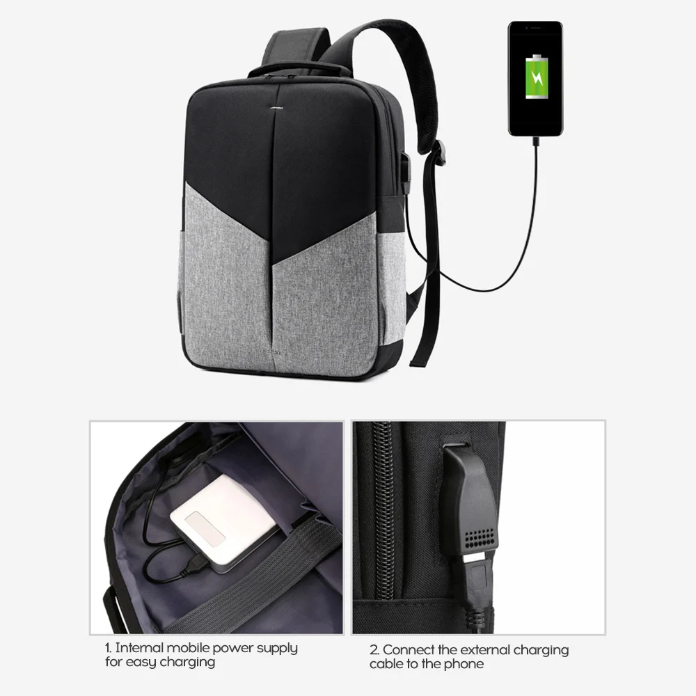 Рюкзак для ноутбука 15 дюймов мужчин и женщин дорожная сумка с отделением бизнеса