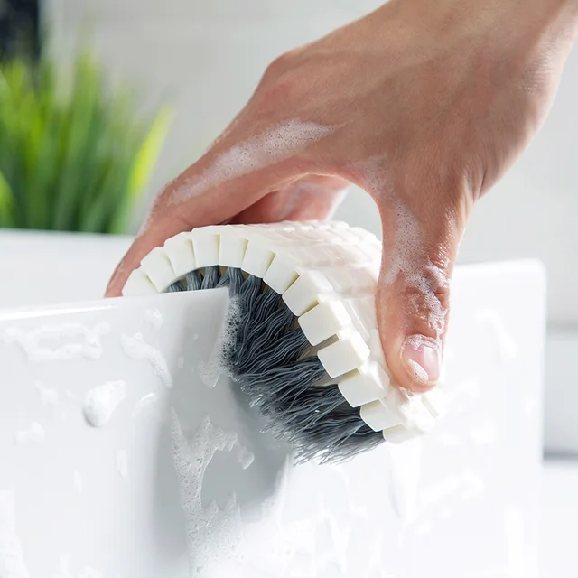 1pc Cleaning Brush, Bendable Soft Cleaning Supplies Kitchen Stove Sink  Bathtub Tile Bathroom Shoes Brush No Dead Corner Floor Cleaning Brush  Kitchen Supplies