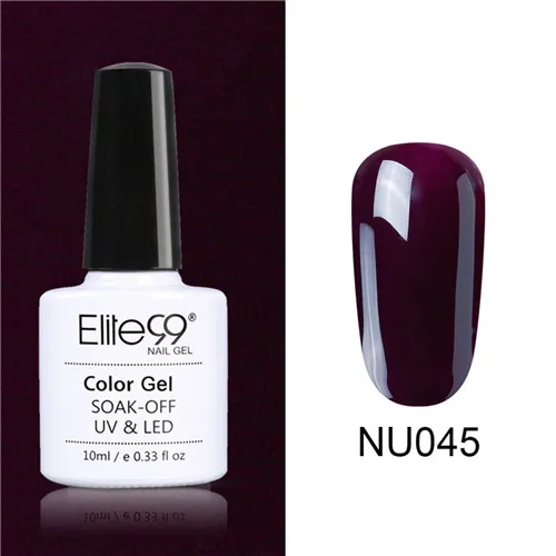 045 Elite99 Гель-лак Набор UV Vernis Полупостоянный праймер верхнее покрытие 10 мл телесный гель лак для ногтей, маникюр гель лак PolishesNails - Цвет: 045