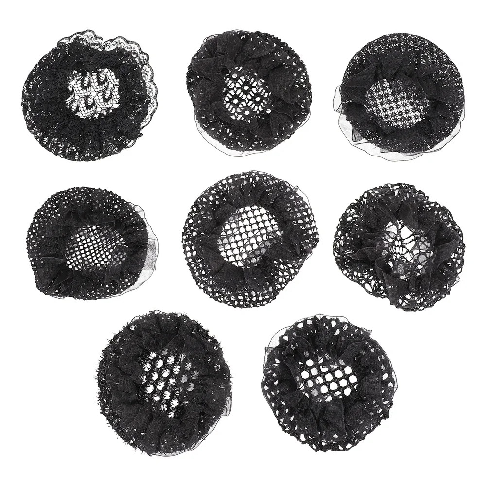 

8pcs Invisible Hairnets Dancer Hairnets Elastic Hairnets Hair Bun Holders