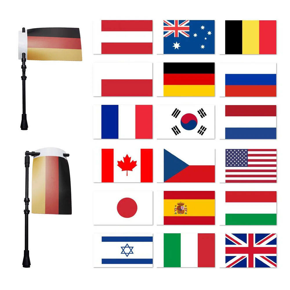 Большой национальный флаг для военной фигуры строительный блок строительных