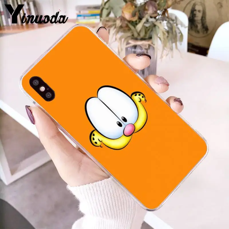 

Yinuoda cute lovely cartoon garfield Phone Case fundas coque for iPhone 12 8 7 6 X XS MAX 6S Plus XR 11 12 11pro promax 5 5S SE