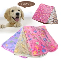 bei pet products blanket dogs mats wholesale printed dogs cats blanket autumn winter warm blanket coral velvet pets bed blankets