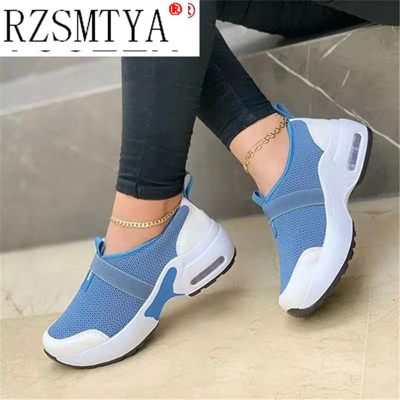 New Autumn Women's Platform Wedges Shoes Flats Plus Size Gladiator Single Shoes Sport Walking Running Mujer