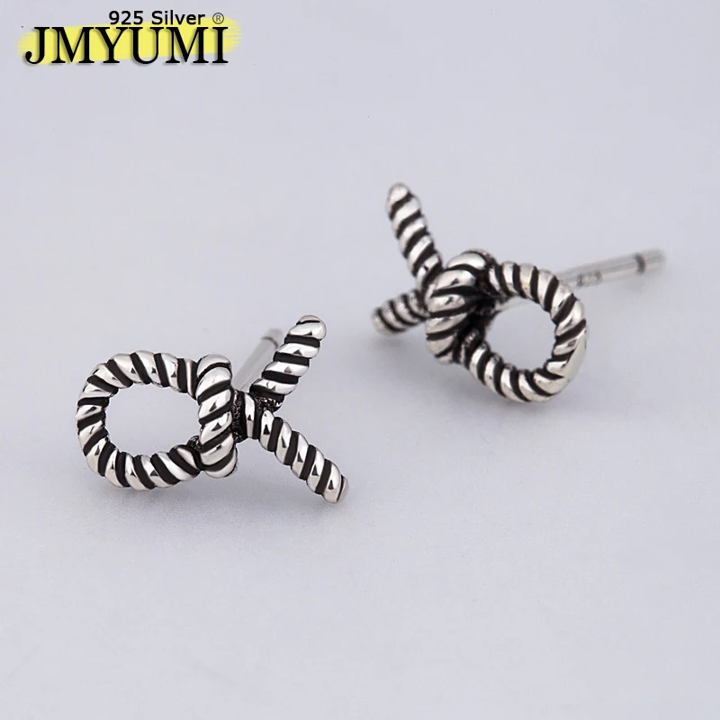 

Женские серьги-гвоздики в форме узлов, из серебра 925 пробы