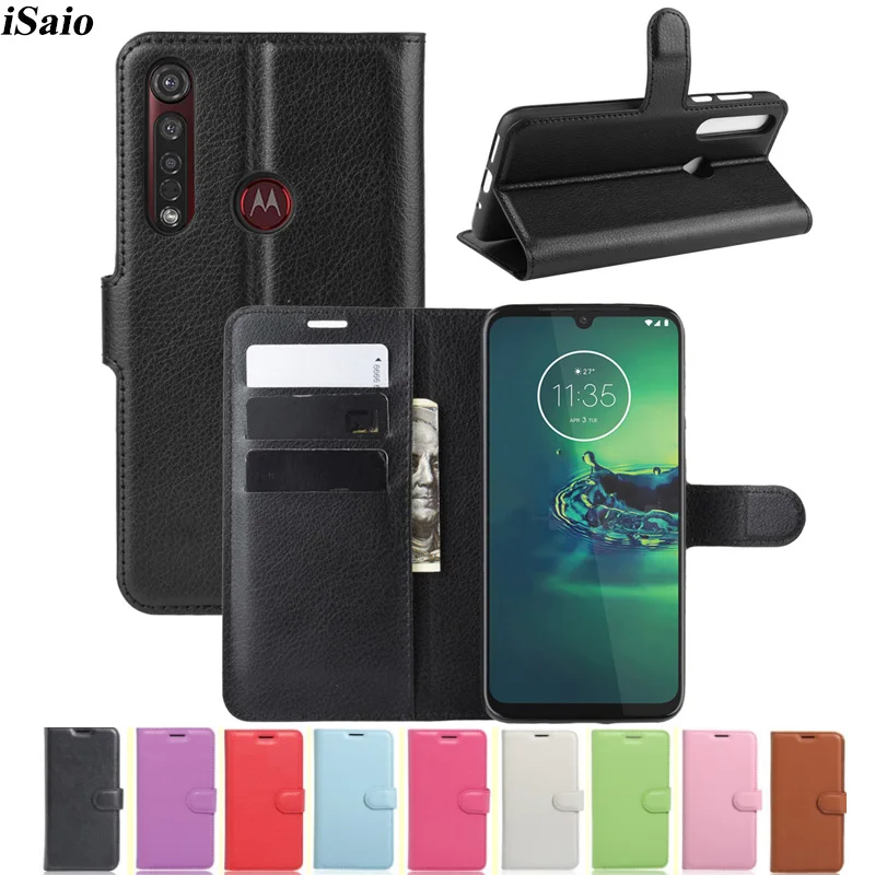 Чехол бумажник для Motorola MOTO G8 Play Plus кожаный чехол книжка из ТПУ G 8