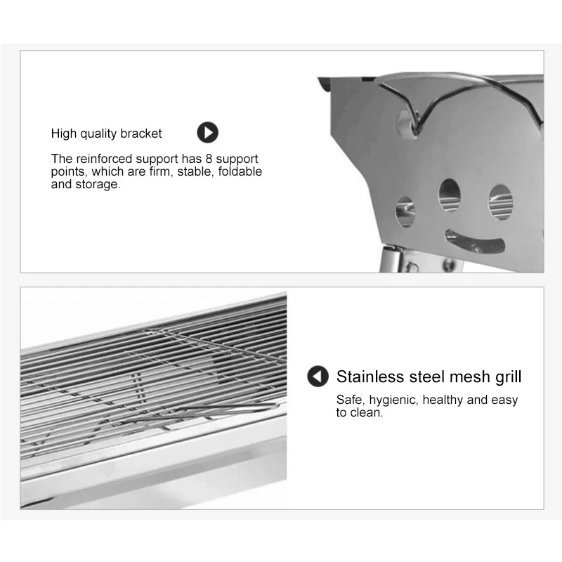 Открытый гриль из нержавеющей стали инструмент для барбекю портативная ручка