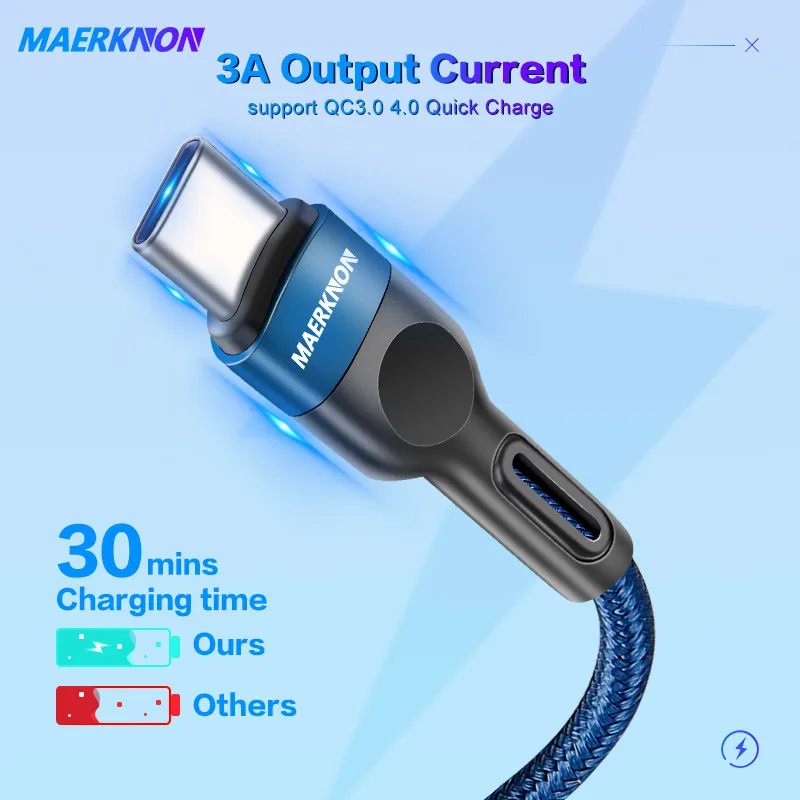 usb type c cable micro usb cables wire fast chargr max 5a for xiaomi 11 samsung s21 huawei android mobile phone charging cord free global shipping